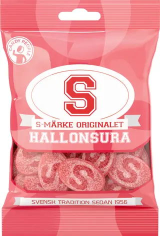 Produktfoto för 5st - S-Märke Hallonsura 80G