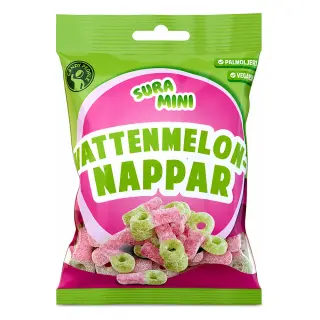 Produktfoto för 5st - Sura Mini Vattenmelonnappar 70g