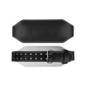 Produktfoto för 6 Inch Padded Leather Belt, black/black, xlarge/xxlarge