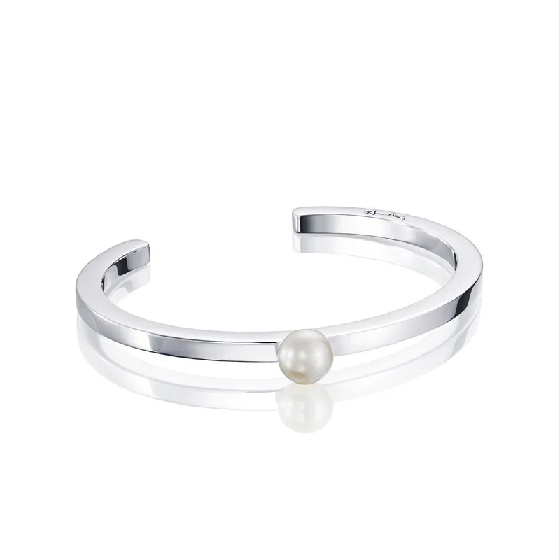 Alternativ bild 0 för 60's Pearl Cuff Armband Silver S