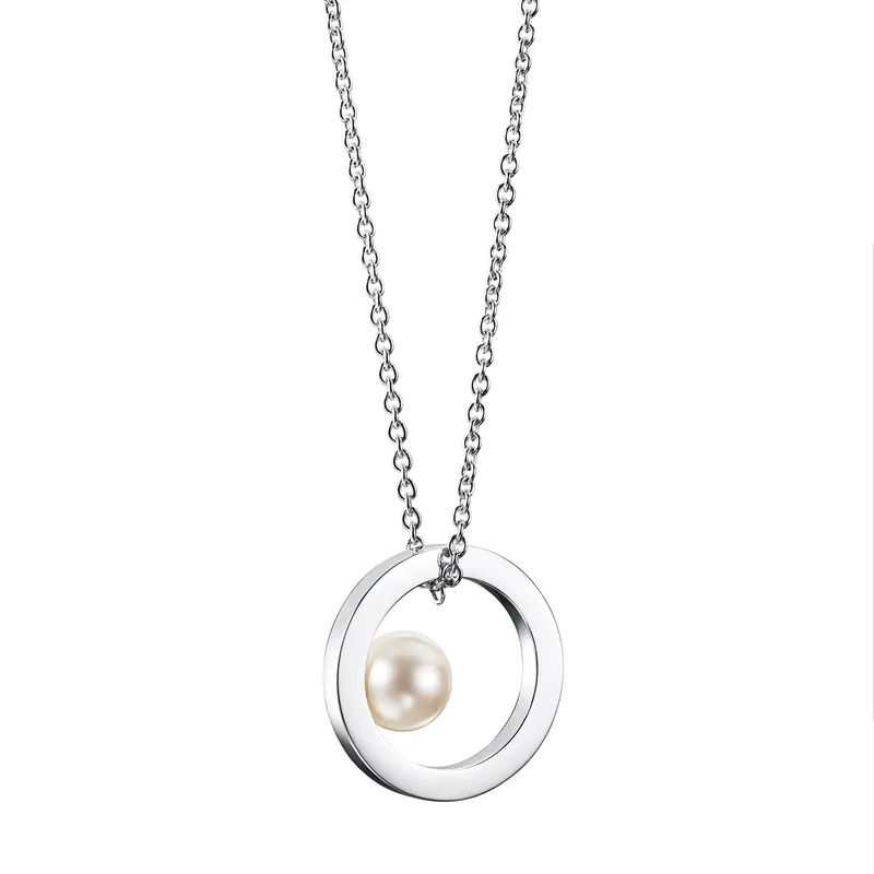 Alternativ bild 0 för 60's Pearl Long Hängsmycke Silver