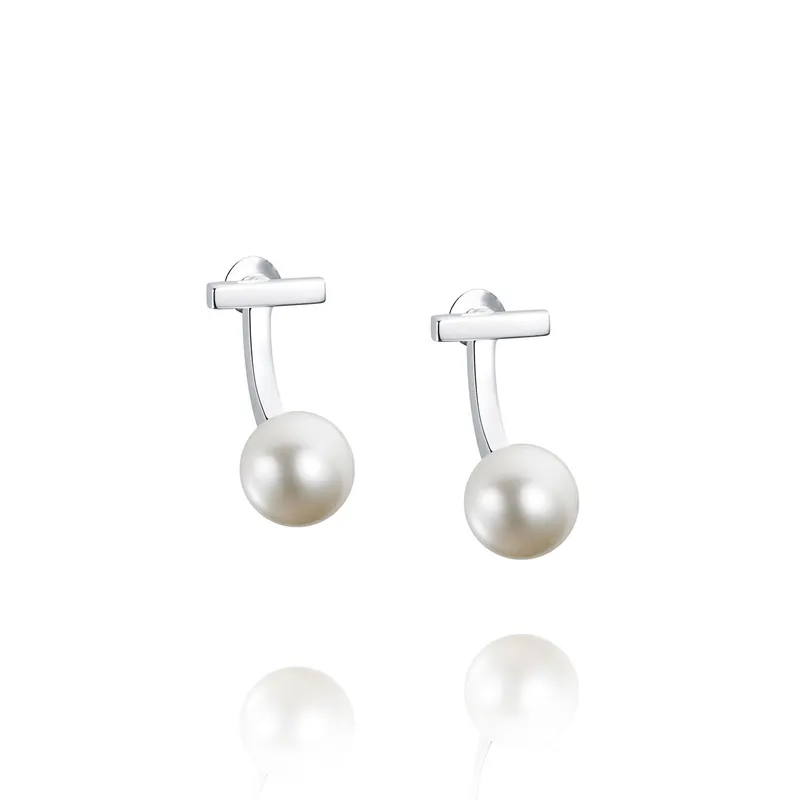 Alternativ bild 0 för 60's Pearl Örhänge Silver