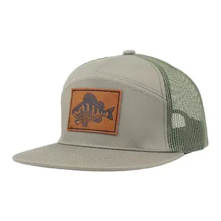 Produktfoto för 7-Panel Trucker Hat Leather Patch Perch