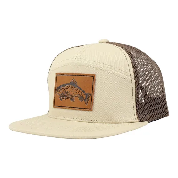 Bild 2 för 7-Panel Trucker Hat Leather Patch Perch