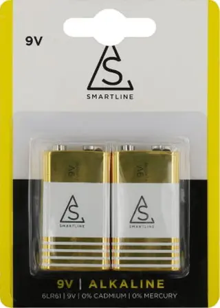 Produktfoto för 9V Smartline Alkaliskt