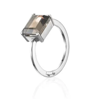 Produktfoto för A Chocolate Dream Ring Silver 15.00 mm