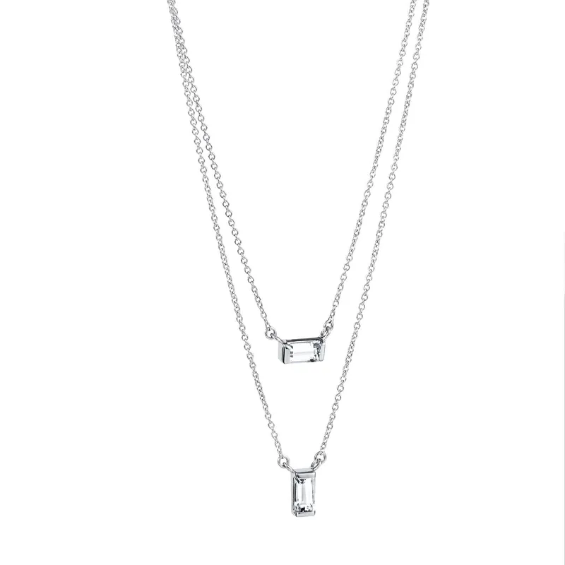 Alternativ bild 0 för A Clear Dream Stud Halsband Silver 40-45 cm