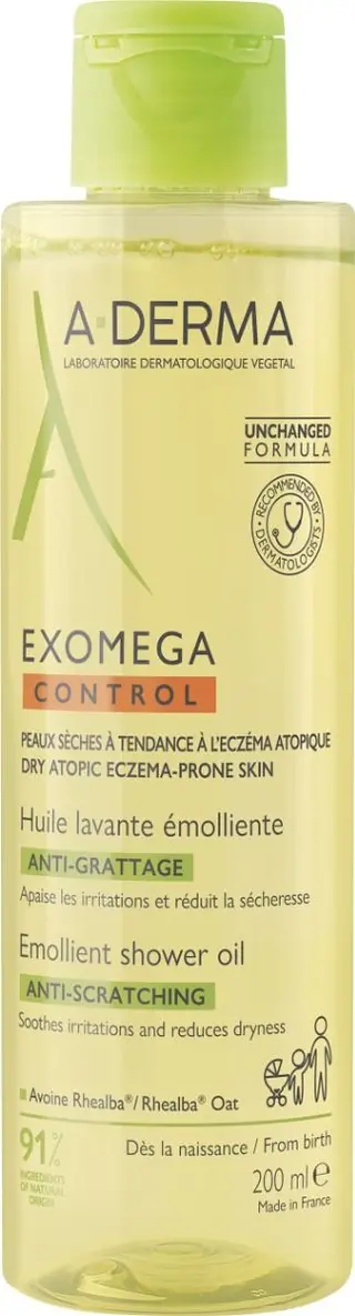 Produktfoto för A-Derma Exomega Control Shower Oil 200 ml