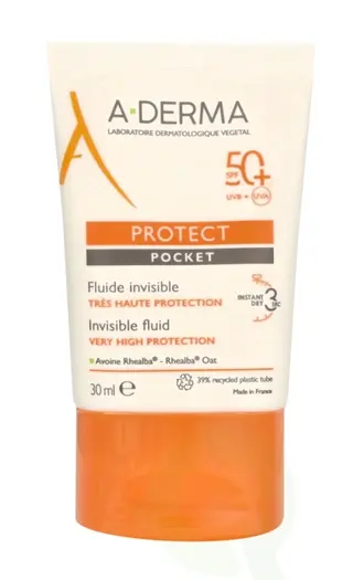 Produktfoto för A-Derma Protect Pocket Invisible Fluid SPF50+