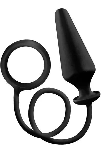 Bild 1 för A.K.A Sergant Stiffy Silicon Cockring & Butt plug