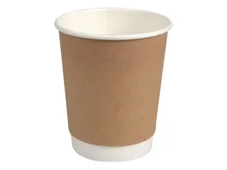 Produktfoto för ABENA Kaffebägare double wall 24cl brun