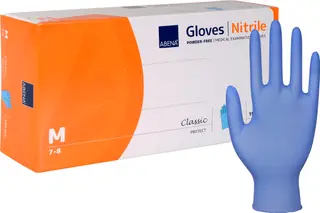 Produktfoto för ABENA Nitrilhandske puderfri blå M
