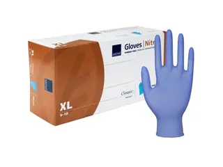 Produktfoto för ABENA Nitrilhandske puderfri blå XL
