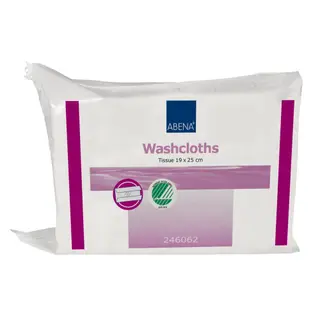 Produktfoto för Abena tvättlapp T6l 19x25cm c-vikt 125 st