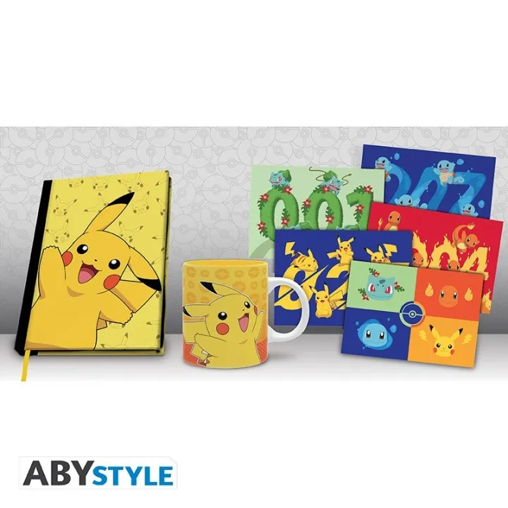 Alternativ bild 0 för ABYstyle - POKEMON Gift set Pikachu A5 Notebook + Mug + Postcards - Presentuppsättning