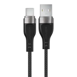 Produktfoto för Acefast C11-04 USB-A till USB-C-kabel 3A med magnetfläta, 1,2m - Svart