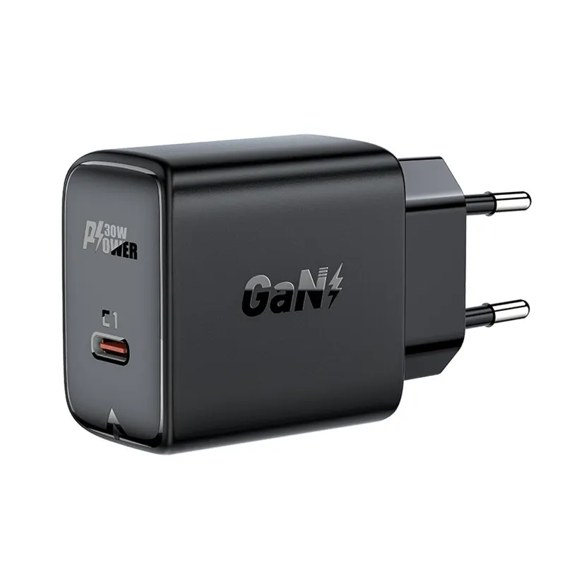 Alternativ bild 0 för Acefast GaN Väggladdare USB-C 30W - Svart