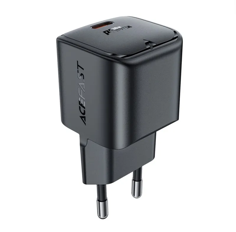 Alternativ bild 0 för Acefast Mini USB-C väggladdare, 30W, PD, GaN - Svart