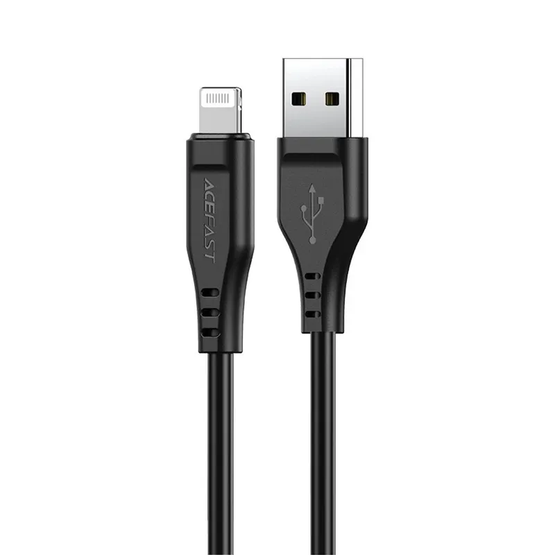 Alternativ bild 0 för Acefast USB-A till Lightning-kabel MFI, 2,4A, 1,2m - svart