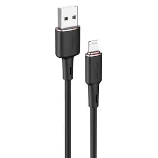 Produktfoto för Acefast USB-A till Lightning MFI-kabel, 2,4A, 1,2m - svart