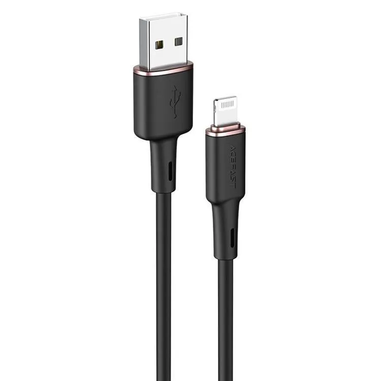 Alternativ bild 0 för Acefast USB-A till Lightning MFI-kabel, 2,4A, 1,2m - svart