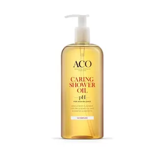 Produktfoto för ACO Body Caring Shower Oil Parfymfri Duscholja 400 ml