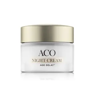 Produktfoto för ACO Face Age Delay+ Night Cream Anti Age Nattkräm Parfymerad 50 ml