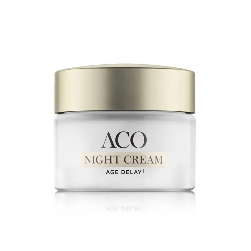 Bild 1 för ACO Face Age Delay+ Night Cream Anti Age Nattkräm Parfymerad 50 ml