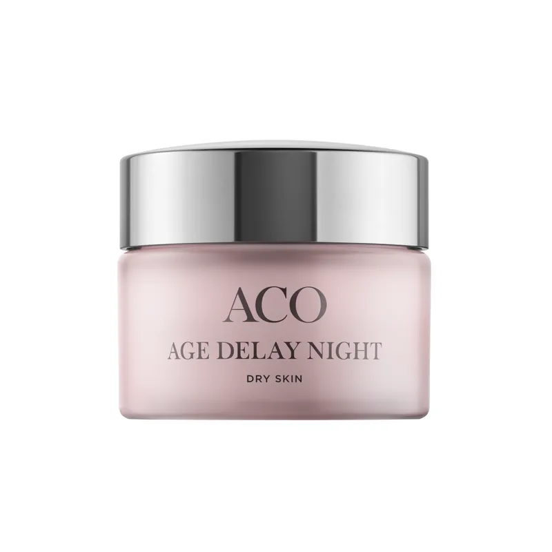 Bild 2 för ACO Face Age Delay Night Cream Dry Skin Parfymerad Anti-age Nattkräm 50 ml