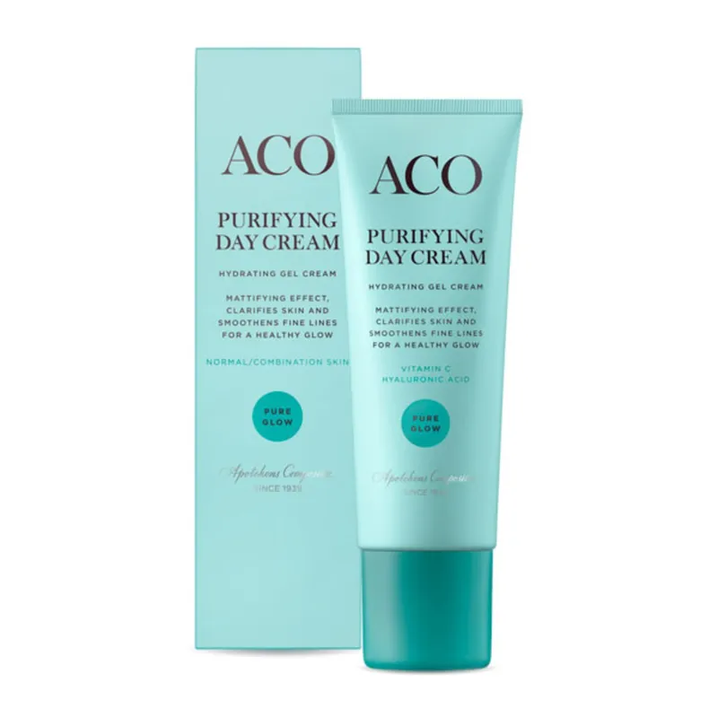 Bild 2 för ACO Face Pure Glow Purifying Day Cream Parfymerad Dagkräm 50 ml