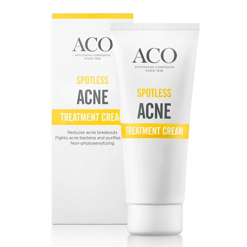 Bild 1 för ACO Spotless Acne Treatment Cream Parfymfri Behandlar Akne 30 g