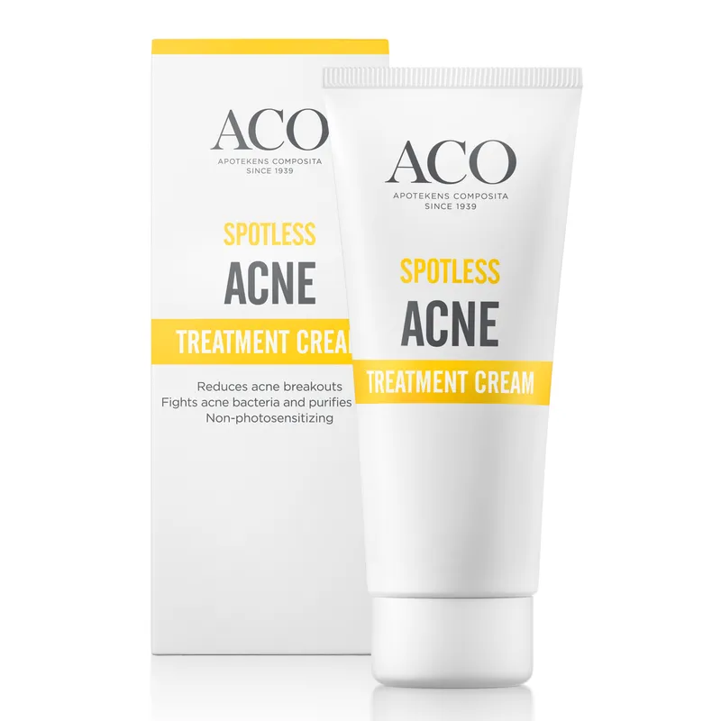 Bild 2 för ACO Spotless Acne Treatment Cream Parfymfri Behandlar Akne 30 g