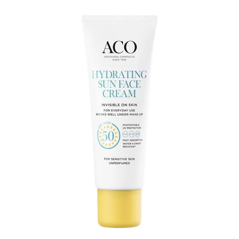 Bild 2 för ACO Sun Hydrating Sun Face Cream Återfuktande Solkräm SPF50 40 ml