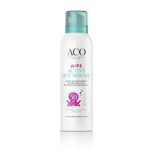 Produktfoto för ACO Sun Kids Active Mousse SPF50 Oparfymerad 150 ml