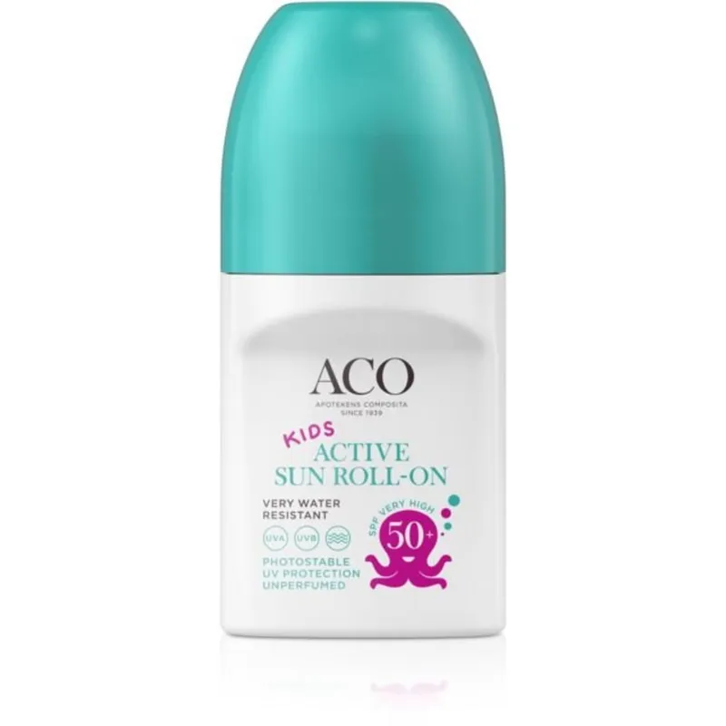 Bild 2 för ACO Sun Kids Active Roll-on SPF50+ Parfymfri 50 ml
