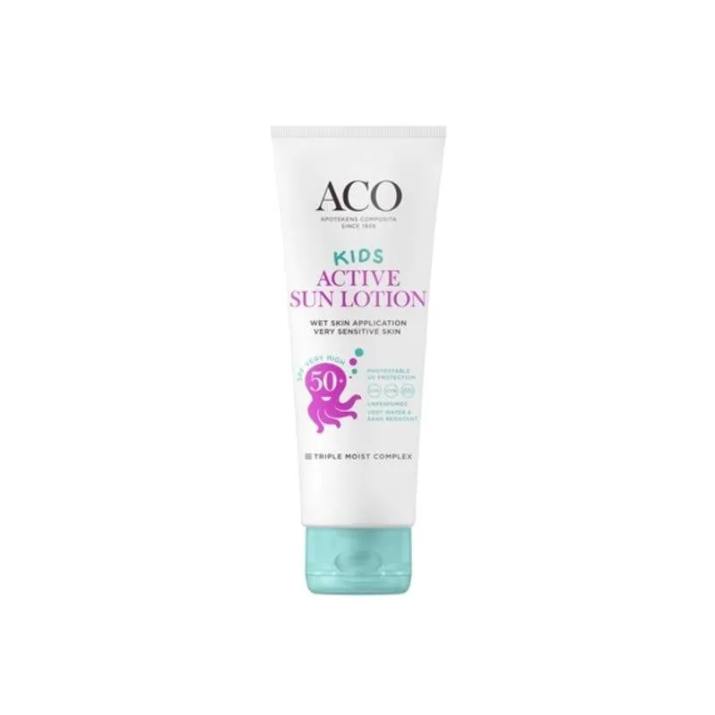 Bild 1 för ACO Sun Kids Lotion SPF 50+ Parfymfri Solskydd Barn 250 ml