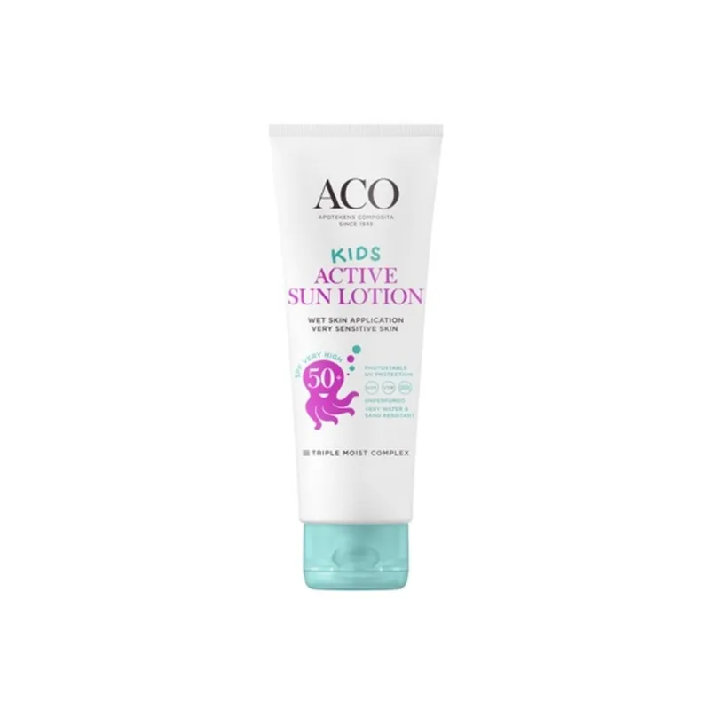 Bild 2 för ACO Sun Kids Lotion SPF 50+ Parfymfri Solskydd Barn 250 ml