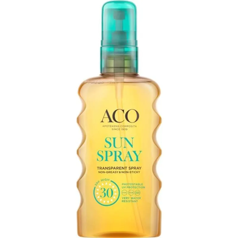 Bild 1 för ACO Sun Transparent Spray SPF30 Parfymfri Solskydd Kropp 175 ml
