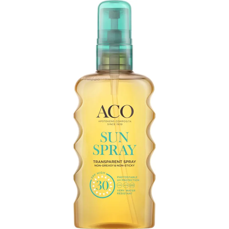Bild 1 för ACO Sun Transparent Spray SPF30 Parfymfri Solskydd Kropp 175 ml