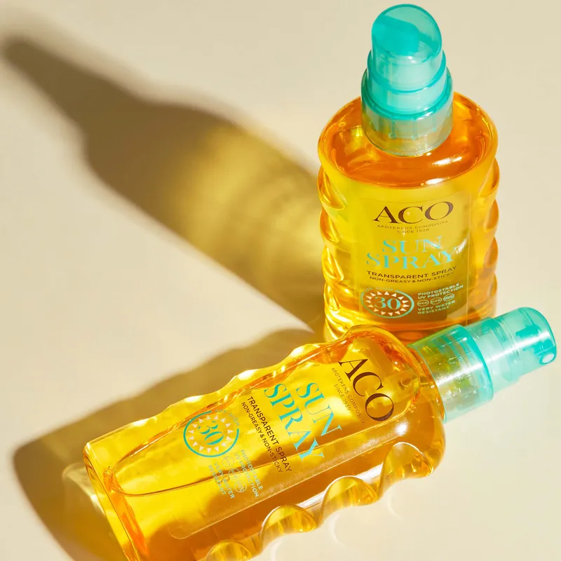 Bild 2 för ACO Sun Transparent Spray SPF30 Parfymfri Solskydd Kropp 175 ml