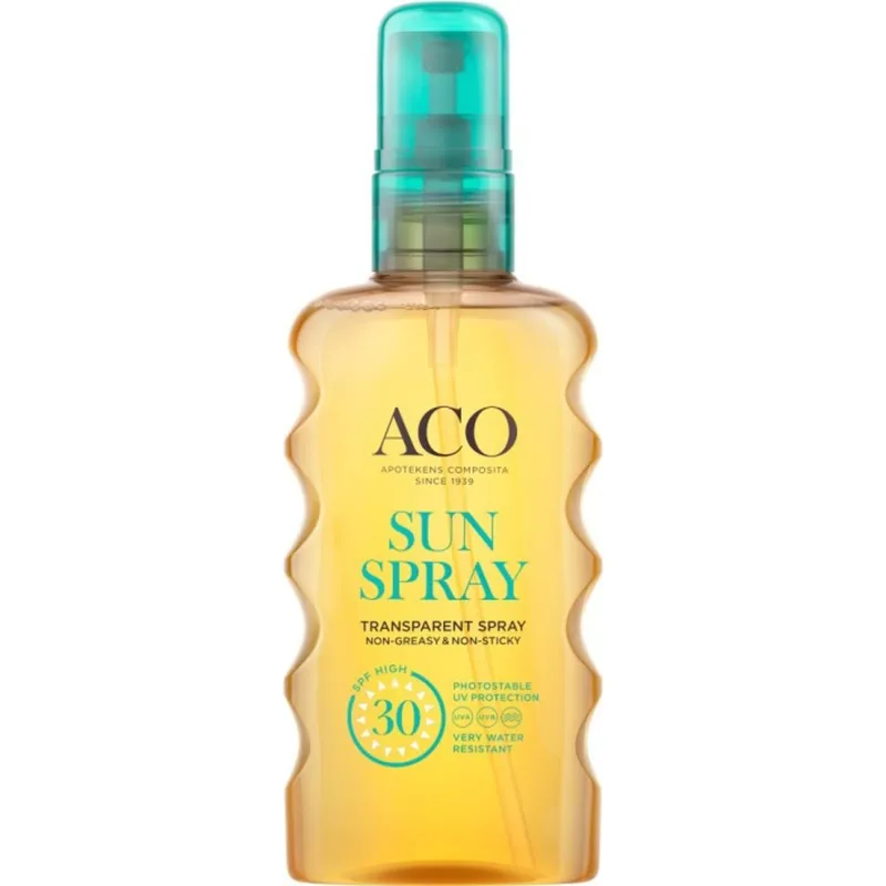 Bild 2 för ACO Sun Transparent Spray SPF30 Parfymfri Solskydd Kropp 175 ml