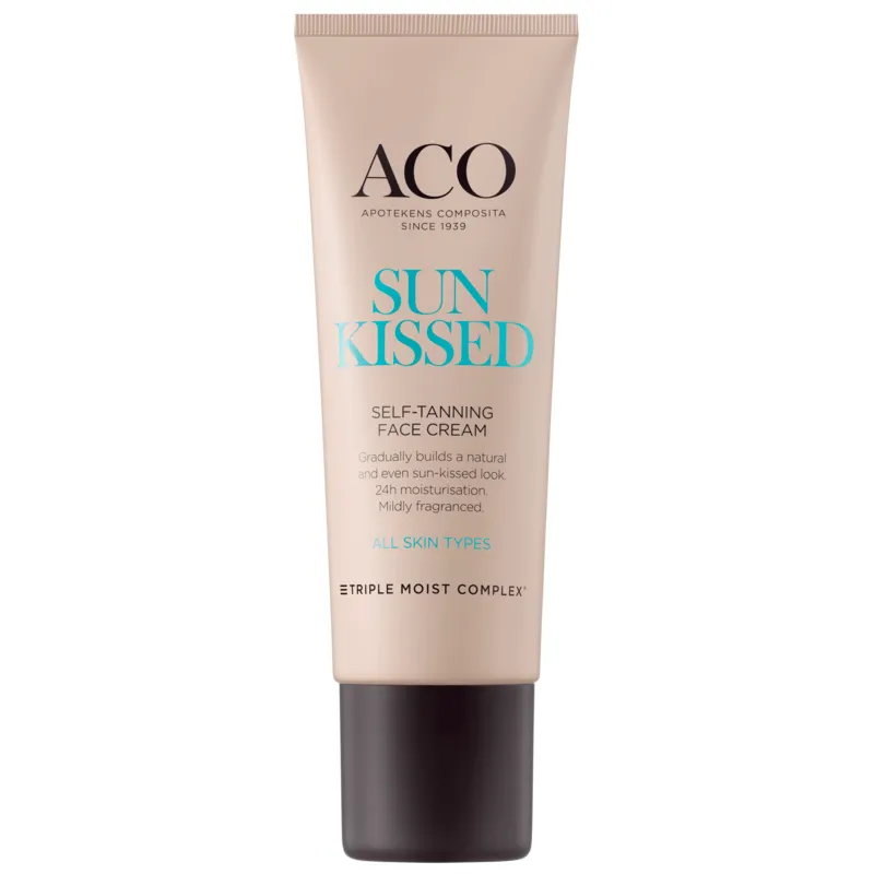 Bild 1 för ACO Sunkissed Self-Tanning Face Cream Parfymerad Brun Utan Sol 50 ml