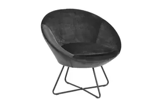 Produktfoto för ACT NORDIC Center f&aring;t&ouml;lj - m&ouml;rkgr&aring; / svart tyg / metall, med armst&ouml;d