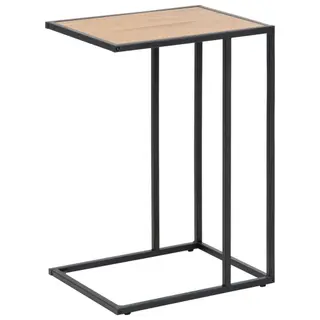 Produktfoto för ACT NORDIC Seaford laptop bord - naturligt pappersspel och svart metall (43x35)