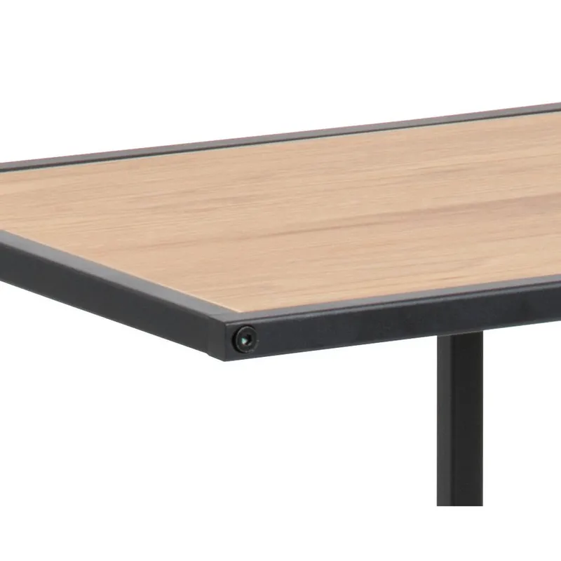 Bild 4 för ACT NORDIC Seaford laptop bord - naturligt pappersspel och svart metall (43x35)