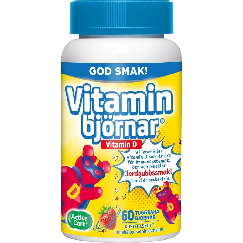 Bild 1 för Active Care Vitaminbjörnar D-vitamin 60 gummies