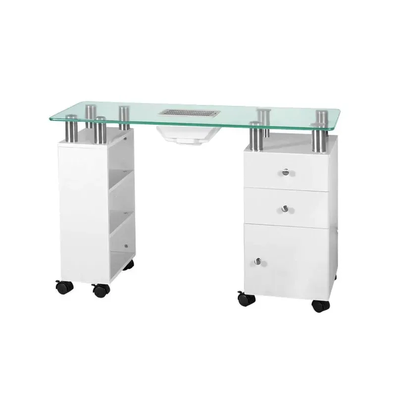 Alternativ bild 0 för Activeshop desk Glass desk with absorber 013B white