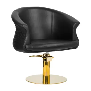 Produktfoto för Activeshop Gabbiano frisörstol Versailles guld svart
