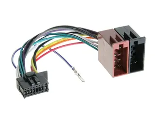 Produktfoto för ACV 453023, Radio adapter cable, Pioneer ISO 16-pin, Svart, Röd
