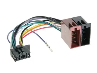 Produktfoto för ACV 453023, Radio adapter cable, Pioneer ISO 16-pin, Svart, Röd